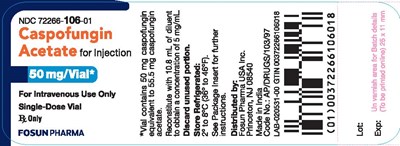 Caspofungin 50mg Label
