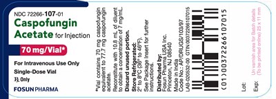 Caspofungin 70mg Label