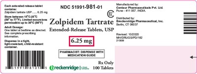 Principal Display Panel (6.25 mg Tablet Bottle Label)