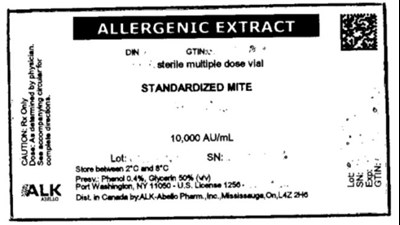 standardized-mite-06.jpg ALLERGENIC EXTRACTsterile multiple dose vialSTANDARDIZED MITE10,000 AU/mL - standardized mite 06