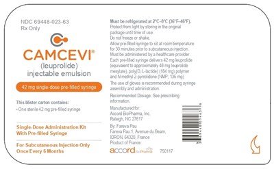Principal Display Panel -blister Label (Camcevi Inj Blister Label Terumo Needle)
