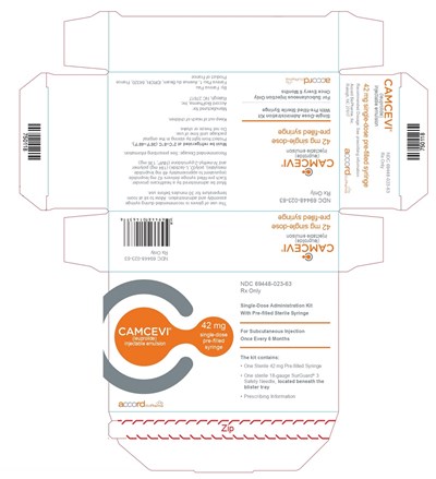 Principal Display Panel -carton Label(front) (Camcevi Inj Carton Label Terumo Needle)