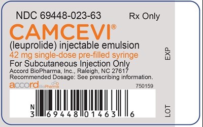 Principal Display Panel -syringe Label (Camcevi Inj Syringe Label Terumo Needle)