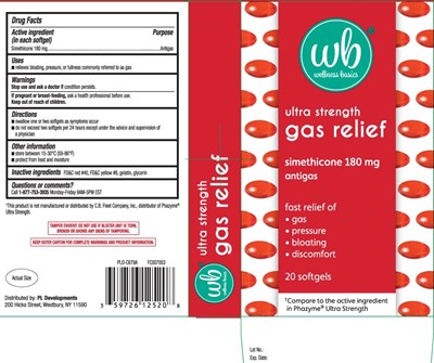 Simethicone 180 mg (Gas Relief 180 mg Softgels Cat 1)