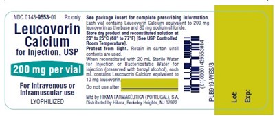 Leucovorin Calcium for Injection 200 mg/vial label - leucovorin calcium for injection 4