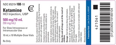 Package Label (PRINCIPAL DISPLAY – Ketamine HCl Injection, USP 10 mL Tray Label)