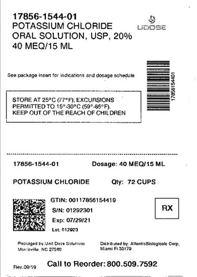 Principal Display Panel (40 mEq per 15 mL)