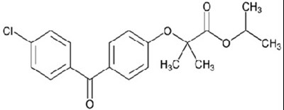 Image Description (Fenofibrate Tabs Structure)