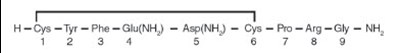 Structural Formula (Vasopressin Injection Civica 1 mL 1)