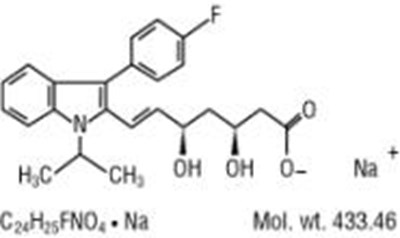 Fluvastatin Sodium Structural Formula (Lescol 02)