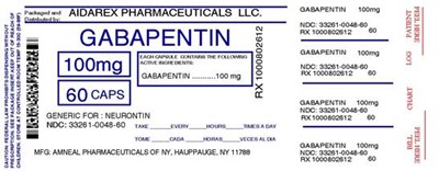 Image Label - gabapentin 400mg caps amneal 6