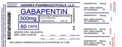 Image label - gabapentin 400mg caps amneal 7