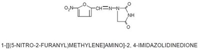 Nitrofurantoin Chemical Structure (Nitrofurantoin Capsules A091095 1)