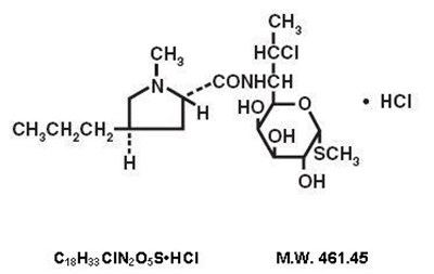 Clindamycin-hcl-molecular-structure (Clindamycin Hydrochloride Capsules Usp 1)