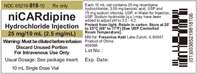 Principal Display Panel – Vial Label (Nic02 0000 03)