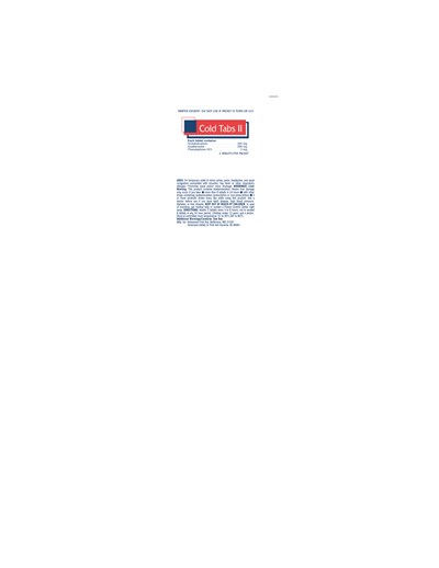Cold Tabs Packet (Adv 1st Aid Cold Tabsii Packet)