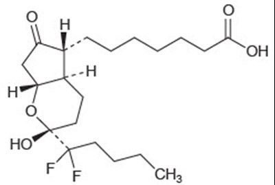 Chemical Structure - lubiprostone 01