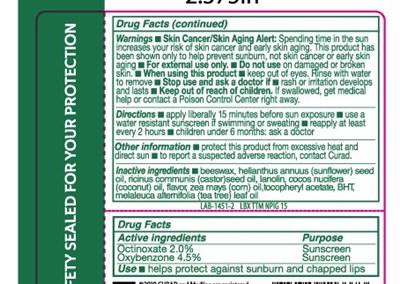 Drug Facts Panel (Formula L-BX TTM NPIG 15)