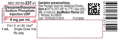 dexamethasone-fig1.jpg PACKAGE LABEL-PRINCIPAL DISPLAY PANEL - 4 mg per mL Container Label - dexamethasone fig1