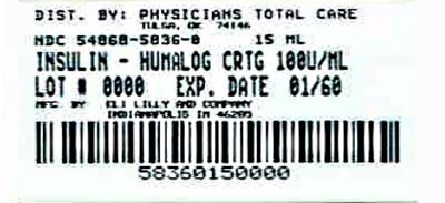 Image Of Cartridge Package Label (5836)