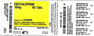 Image Description (Escitalopram10,60)