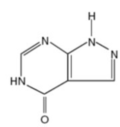 Allopurinol Strucurak Formula (Image 01)