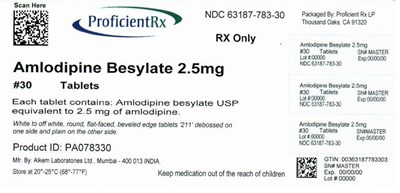 63187-783-30 (Amlodipine 2 5 90t)