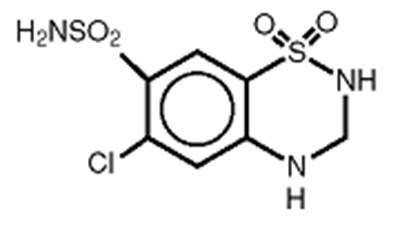 Hydrochlorothiazide Structural Image (Image 2)