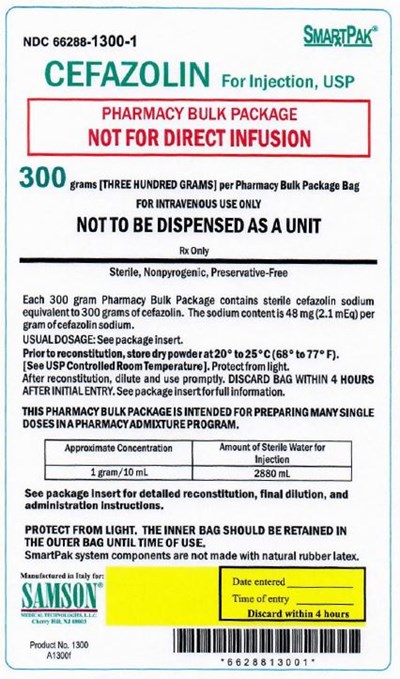 Principal Display Panel – 300 G Inner Bag Label (Cefazolin 300g Inner Bag)