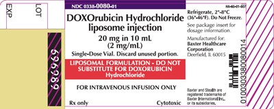 Representative Doxorubicin Container Label 0338-0080-01 (Image 06)