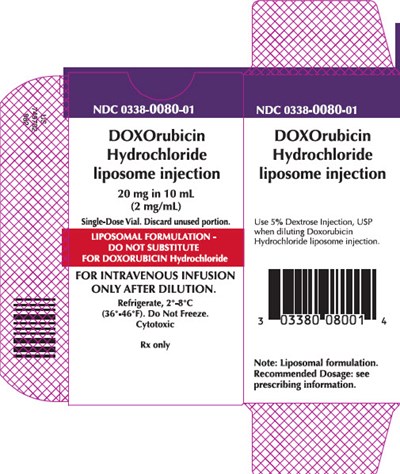 Representative Doxorubicin Carton Label 0338-0080-01 (3 of 4)
