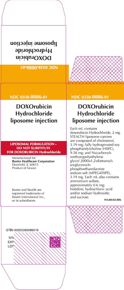 Representative Doxorubicin Carton Label 0338-0086-01 (2 of 4)