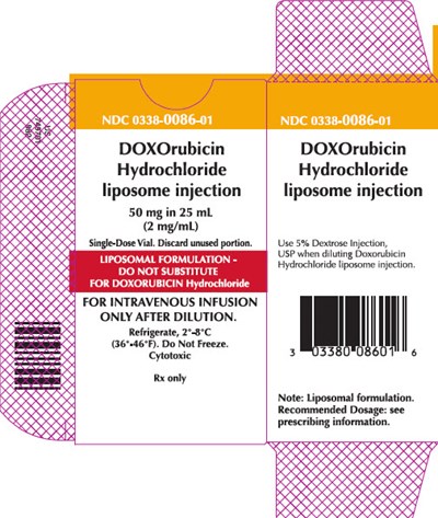 Representative Doxorubicin Carton Label 0338-0086-01 (3 of 4)