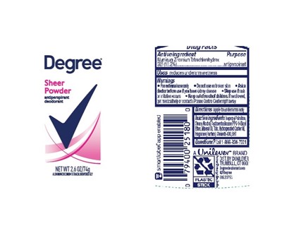 Degree Sheer Powder Ap Deo Is (Degreesheerpowderapdeois)
