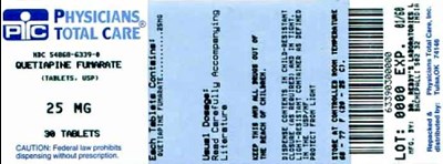 6339.jpg image of 25 mg package label - 6339