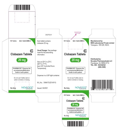 Clobazam-20mg-100s-carton-label (Clobazam 20mg 100s Carton Label)
