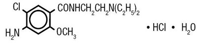 metoclopramide-01.jpg Chemical Structure - metoclopramide 01