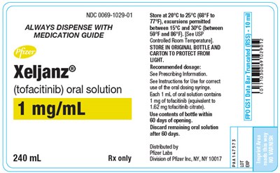 PRINCIPAL DISPLAY PANEL - 10 mg Tablet Bottle Label - xeljanz 27