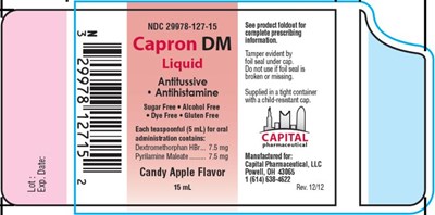 Principal Display Panelndc 29978-127-15capron Dmliquidcandy Apple Flavor15 mL (Capron Dm Liquid 02)