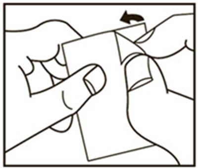 Peel off the paper layer from the aluminum foil - micardis 03