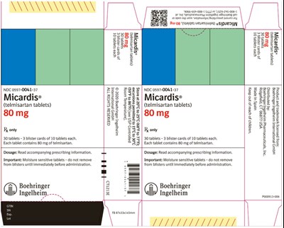 micardis-07.jpg PRINCIPAL DISPLAY PANEL - 80 mg Tablet Blister Pack Carton - micardis 07