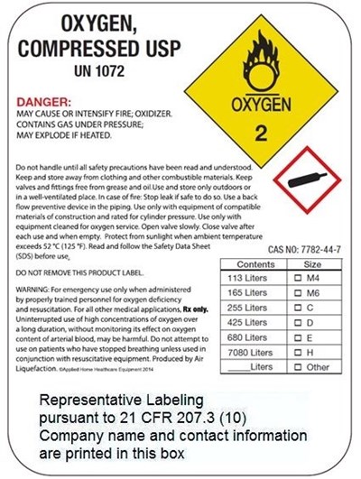 HPLabel.jpg High Pressure Representative Label - HPLabel