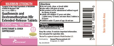 1200mg- 30ct Label (Guaifenesin And Dextromethorphan Hbr Extended Rele 2)
