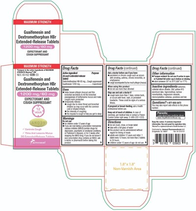 1200mg- 30ct Carton (Guaifenesin And Dextromethorphan Hbr Extended Rele 3)