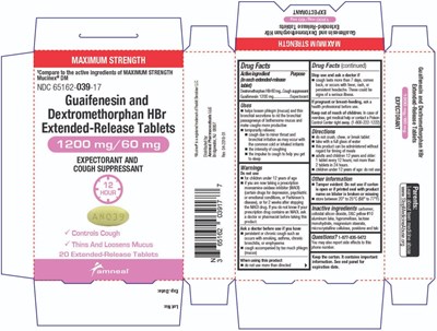 1200 mg Blister Carton (Guaifenesin And Dextromethorphan Hbr Extended Rele 6)