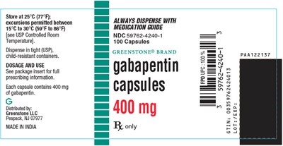 Principal Display Panel (400 mg Bottle Label)