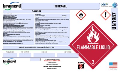PRINCIPAL DISPLAY PANEL - 1320 Liter Tank Label - terragel 01