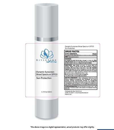 River Park Dental Dynamic Sunscreen Broad Spectrum SPF 55 Sun Protection 1.75 fl oz (50ml) - 55.50B Riverpark