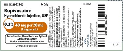 ropiv-vial-40mg-20ml-v3.jpg PRINCIPAL DISPLAY PANEL – Ropivacaine Hydrochloride Injection, USP 40 mg per 20 mL Vial Label - ropiv vial 40mg 20ml v3