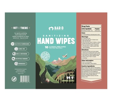 Pouch (bag) Label (21.11.03 Bar D Handsanitizingwipes Pouch Noguide)